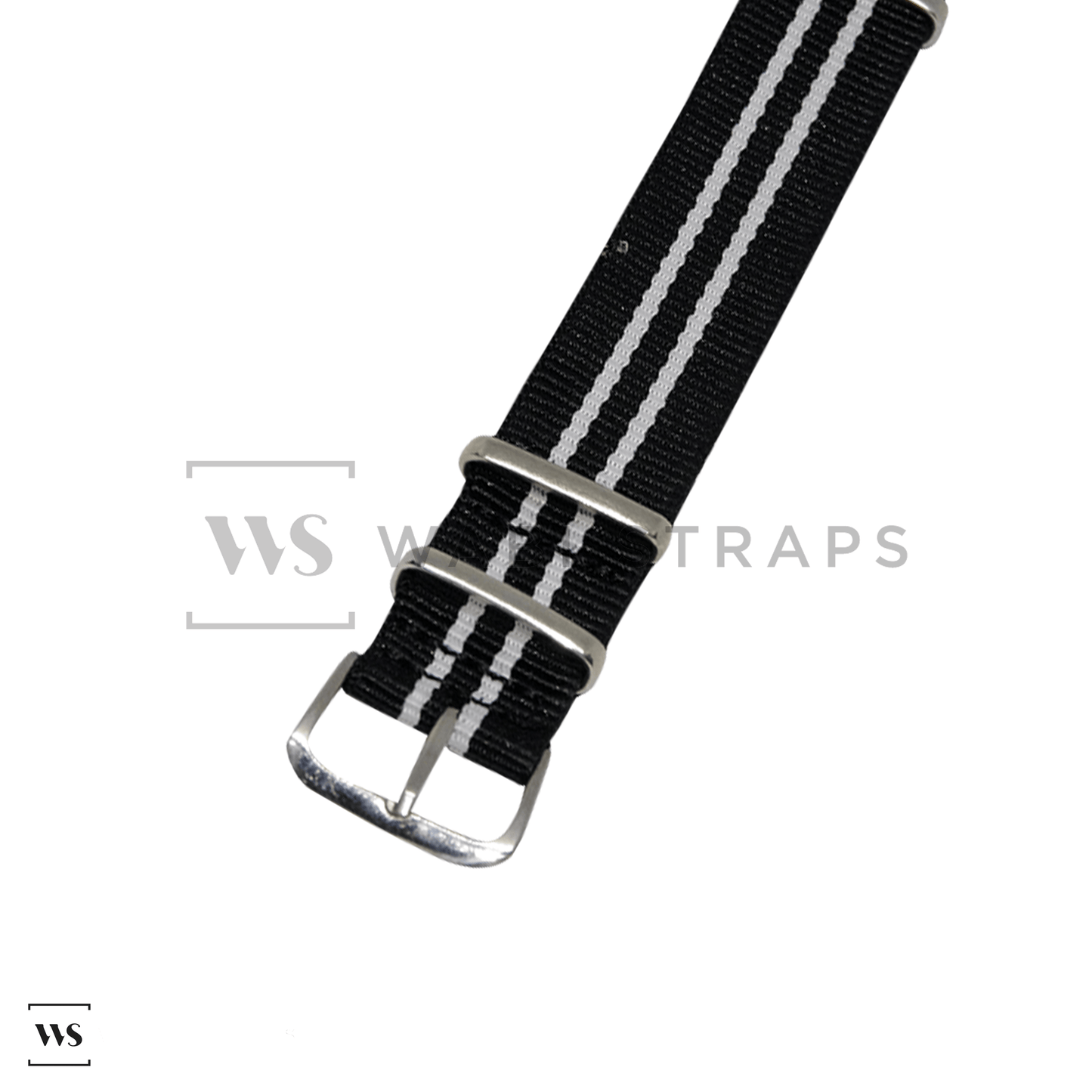 Black & White Regimental British Military Watch Strap