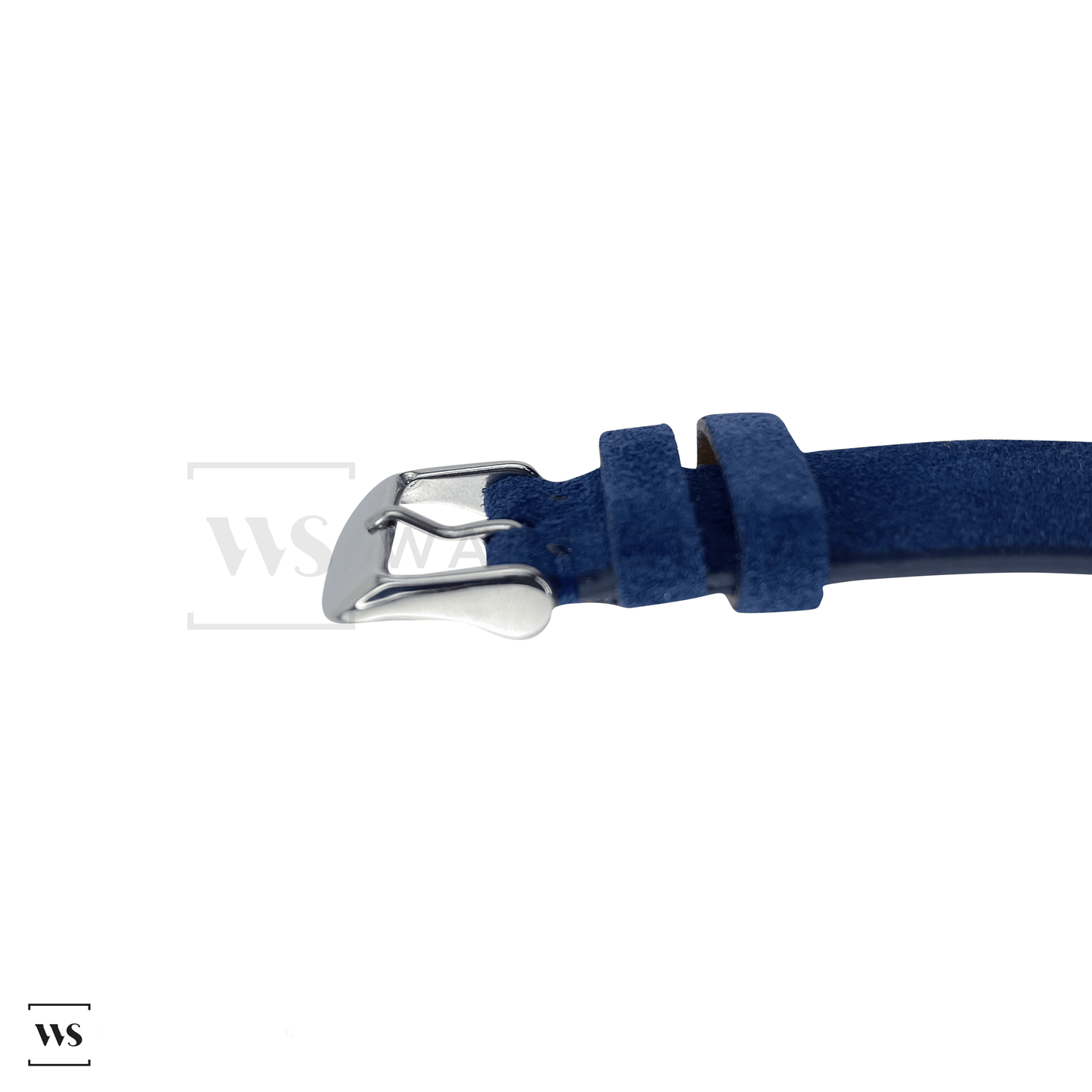 Blue Suede Watch Strap Side