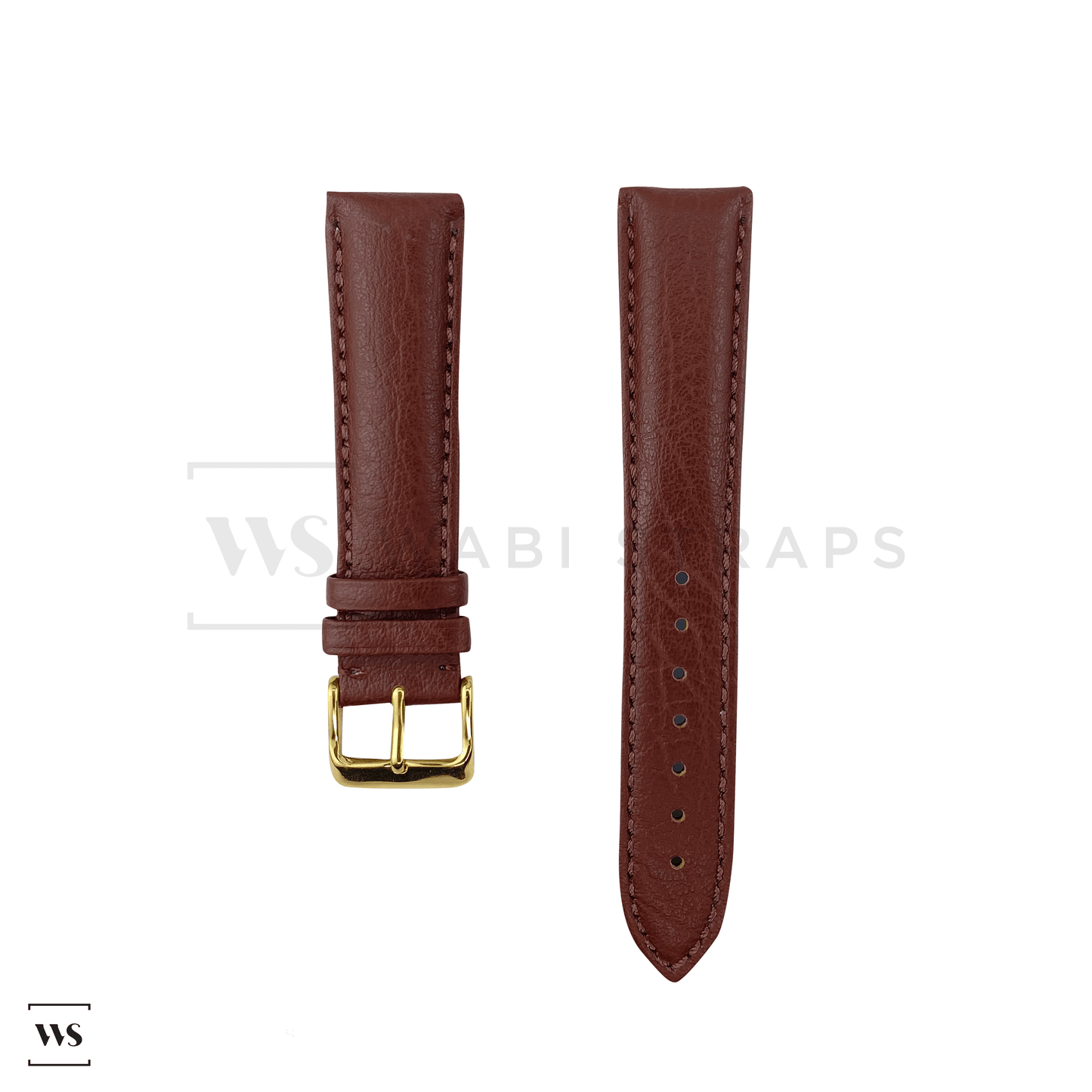 Brown Classic Leather Strap YG Front