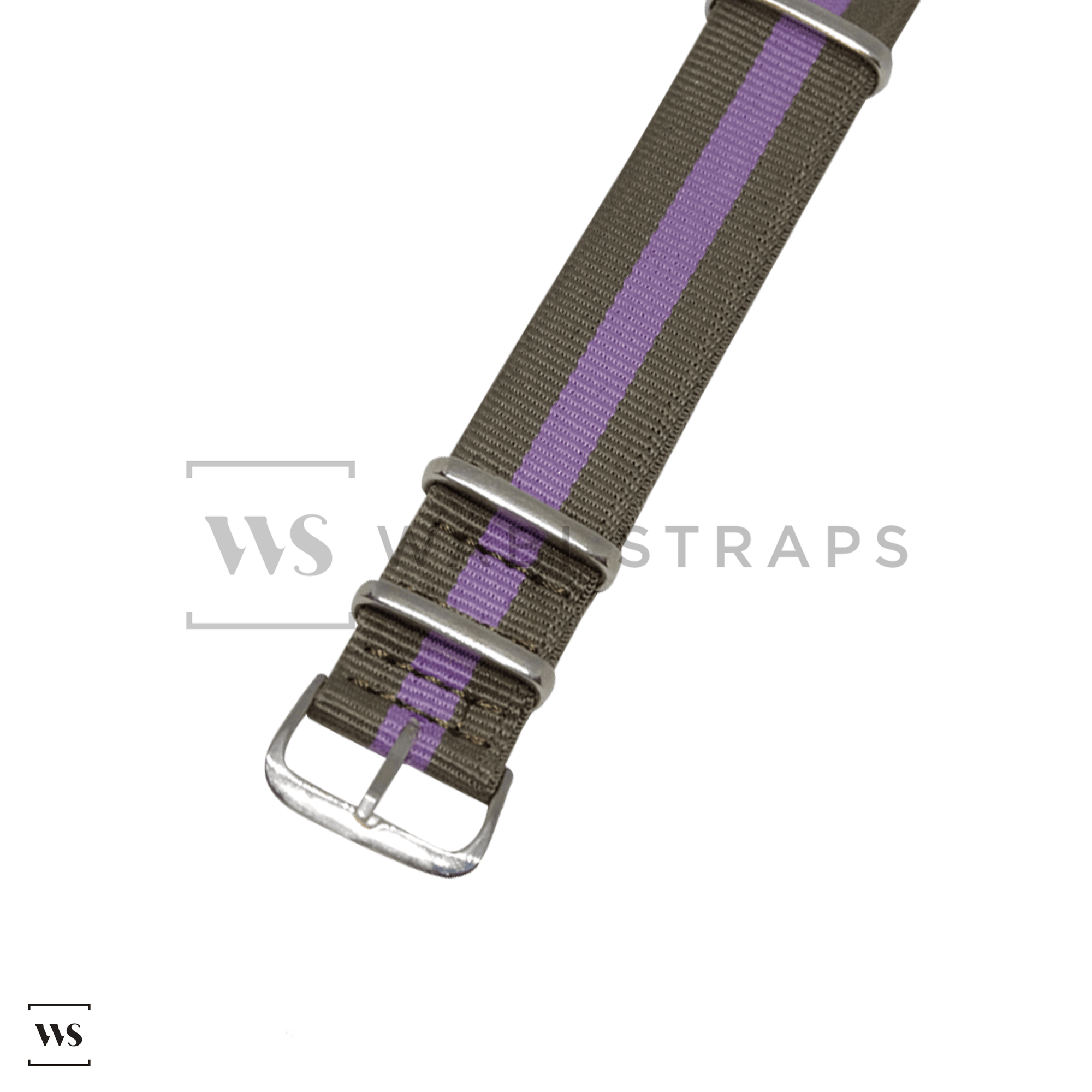 Brown & Purple Classic British Military Watch Strap