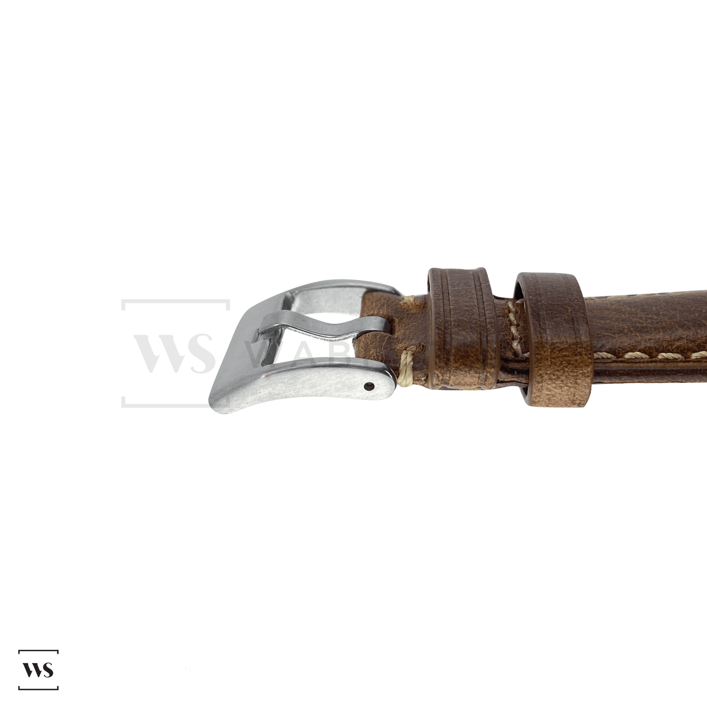 Chestnut Tan Oxford Padded Leather Strap Side