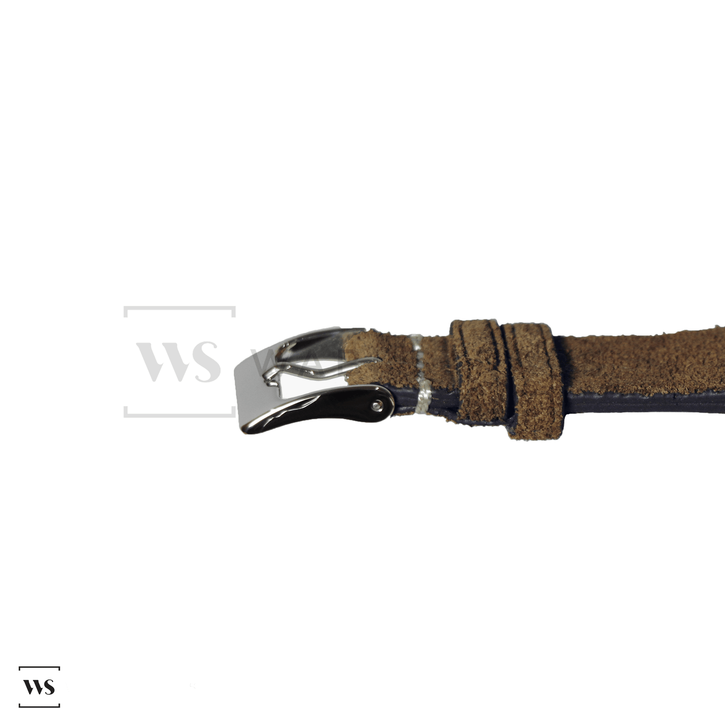 Dirty Green Velvet Watch Strap Side