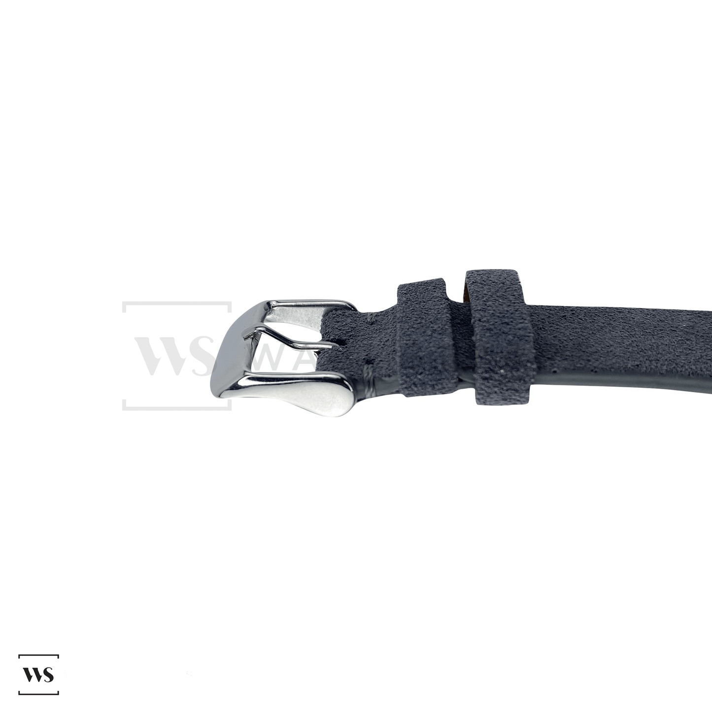 Grey Suede Watch Strap Side