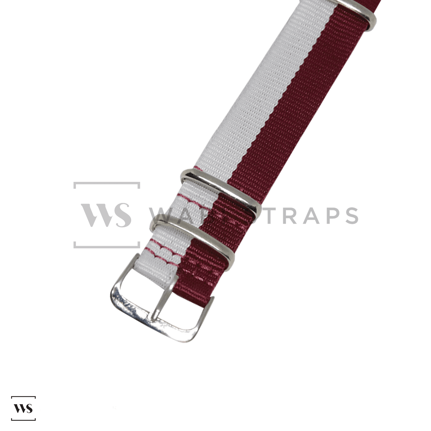 Hello Red & White Unique British Military Watch Strap