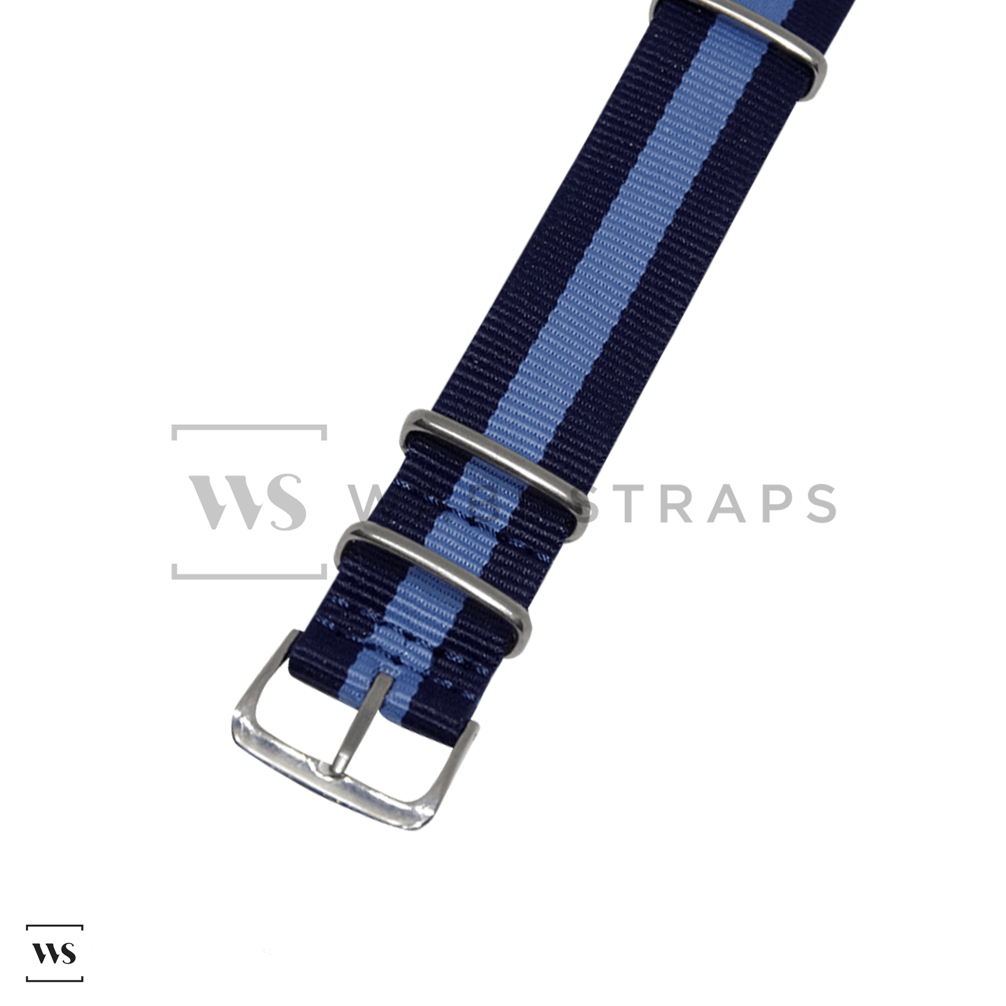 Navy Blue & Sky Blue Classic British Military Watch Strap