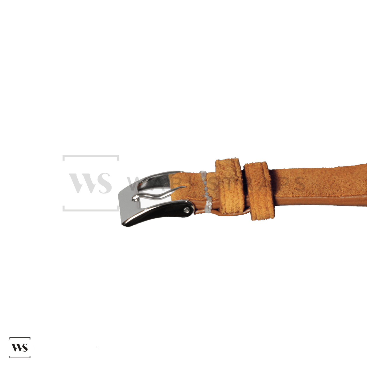 Orange Velvet Watch Strap Side