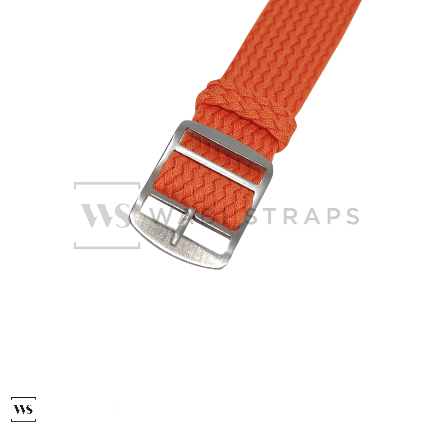 Orange Woven Perlon Strap Straight