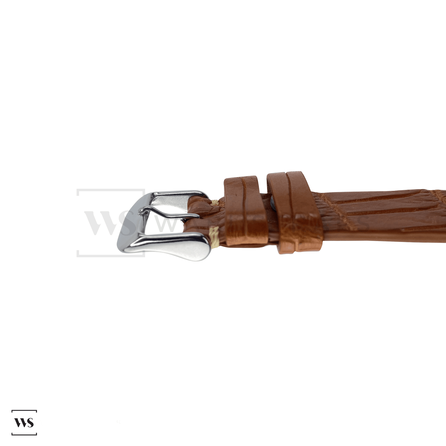 Tan Bamboo Vintage Leather Strap Side
