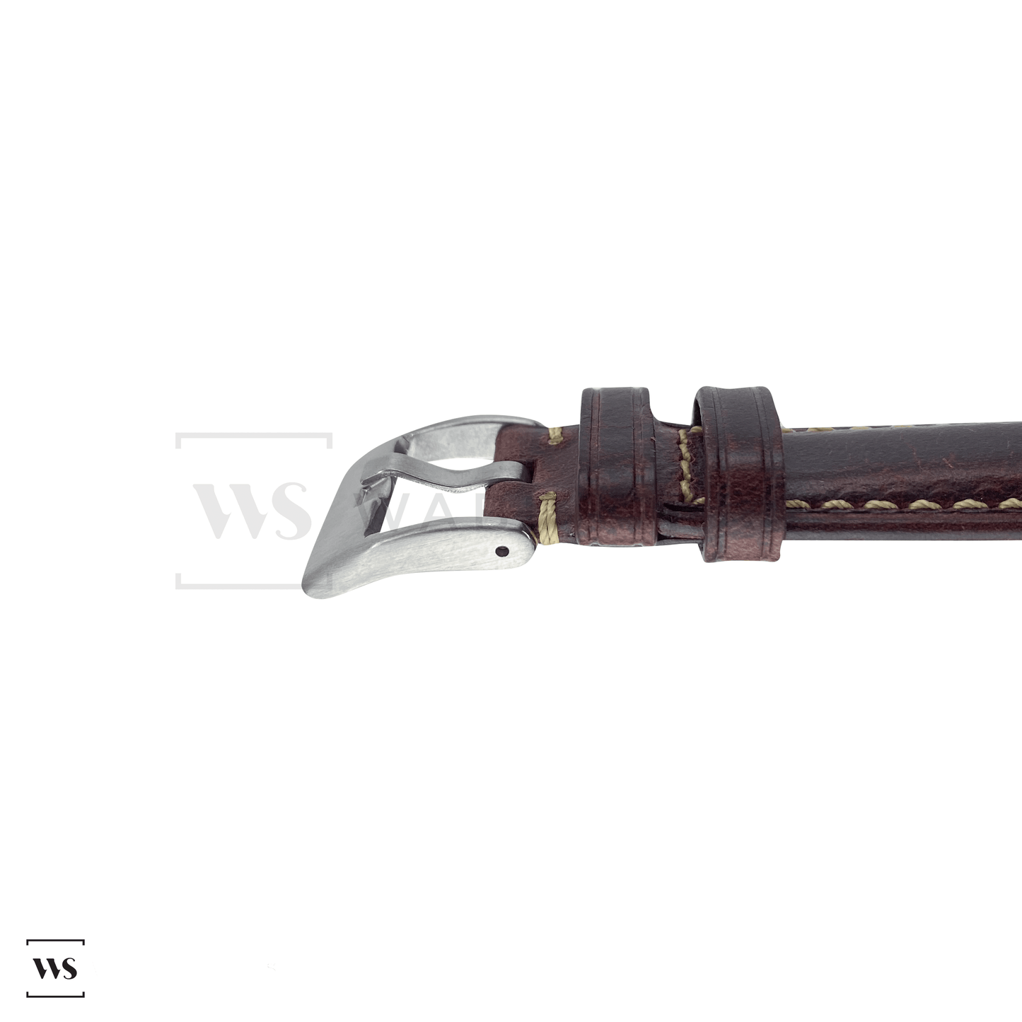 Wine Red Oxford Padded Leather Strap Side
