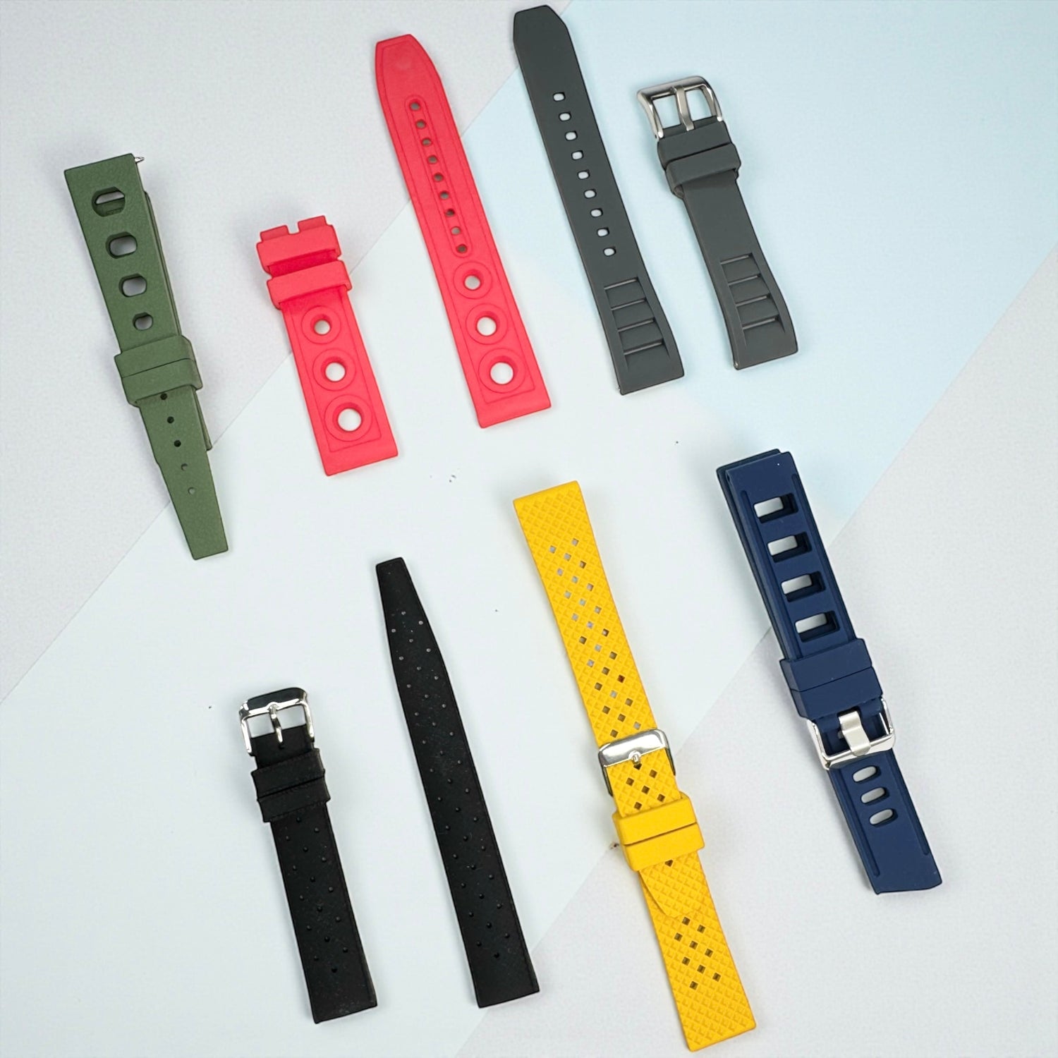 Perforated Rubber Watch Straps