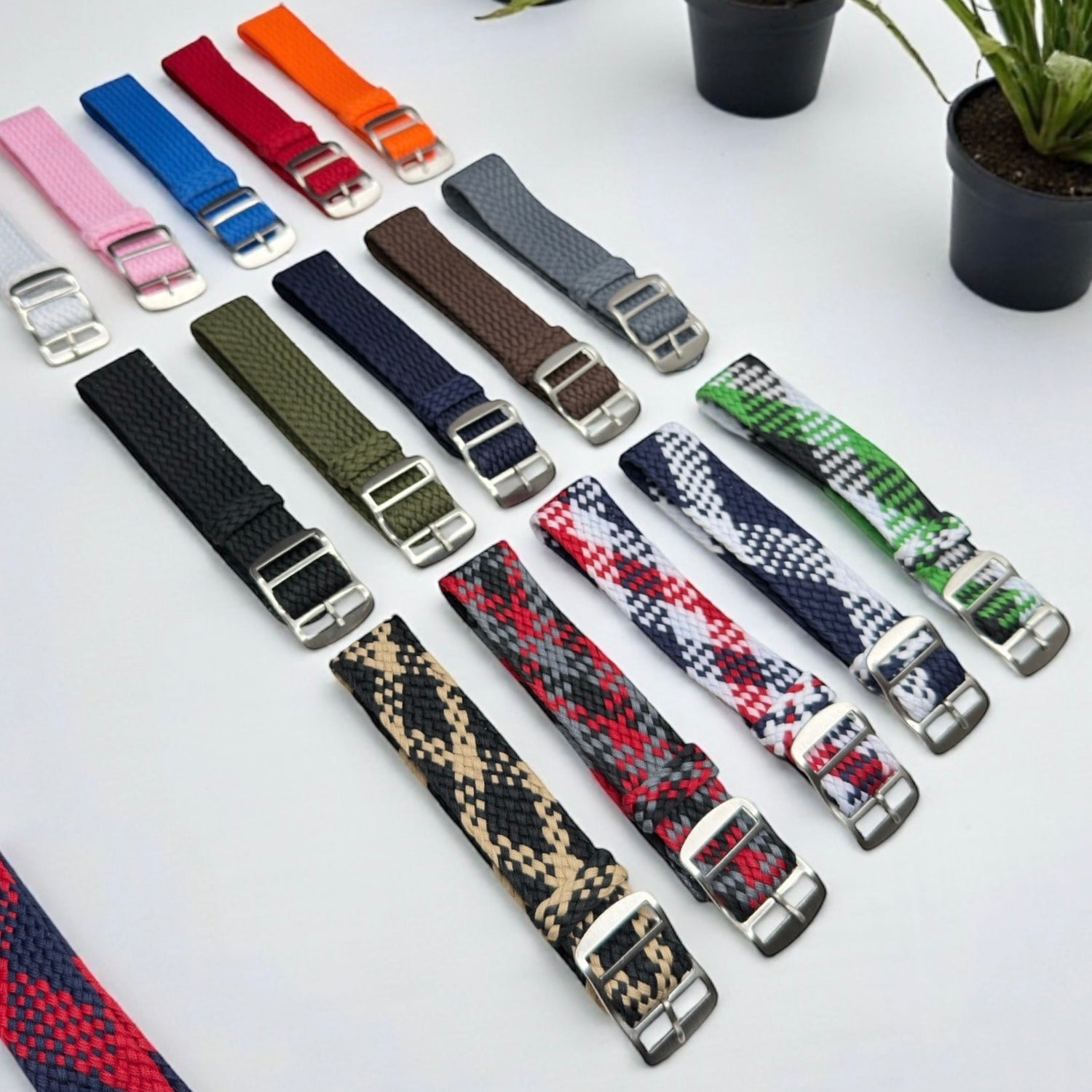 Woven Perlon Watch Strap Collection