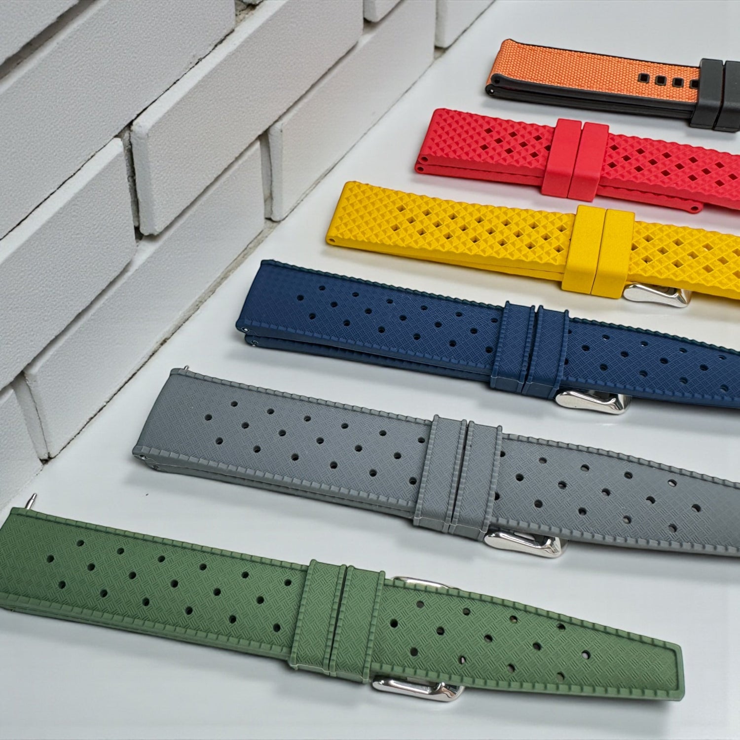 Textured Rubber Watch Strap