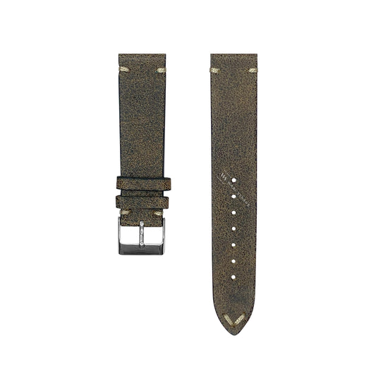 Coffee Buffed Antique Grain Leather