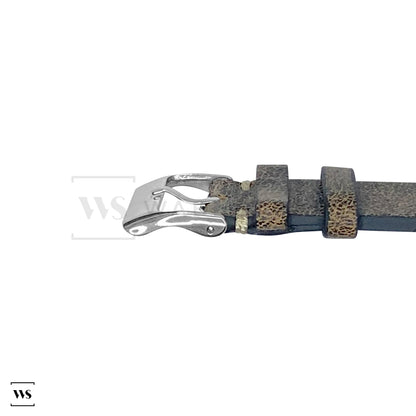 Coffee Buffed Antique Grain Leather