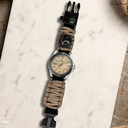Beige Woven Nylon Watch Strap on Bell & Ross Vintage Military Beige Men's Watch BRV292-BEI-ST/SF
