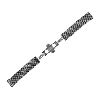 Silver 7-Link Coffin Link Bead Metal Bracelet