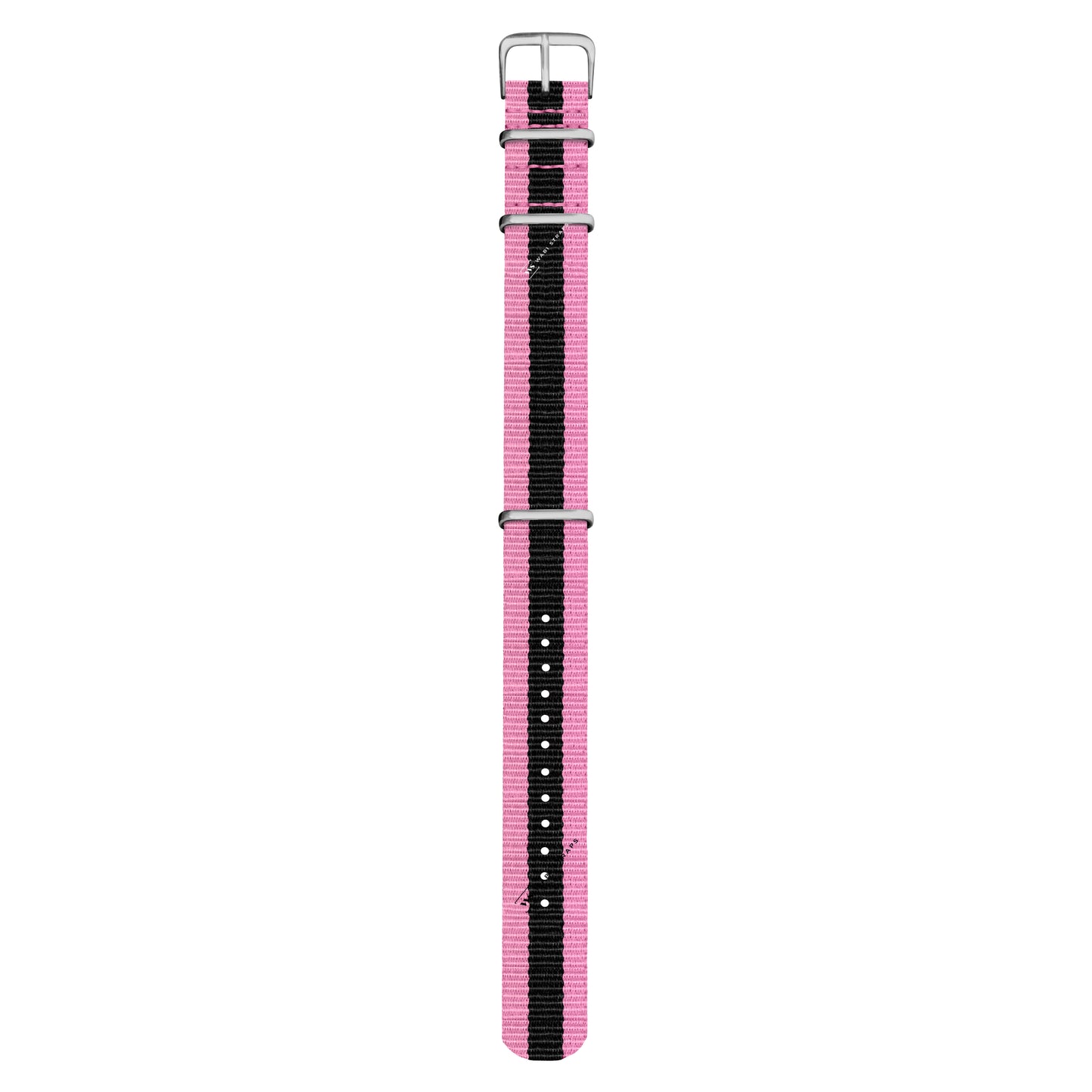 Pink & Black Classic British Military Watch Strap