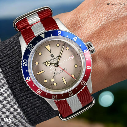 Denmark Flag Classic British Military Watch Strap