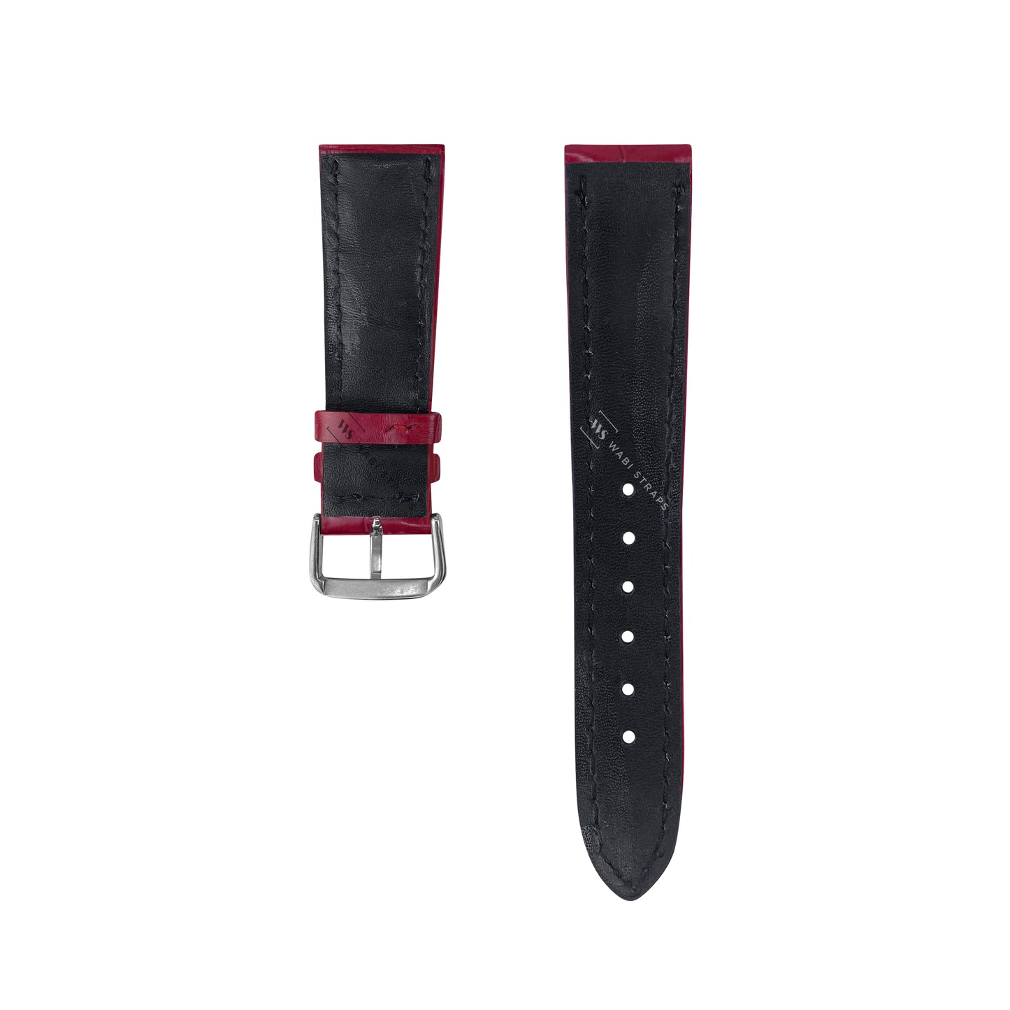 Red Crocodile Artisan Leather Strap