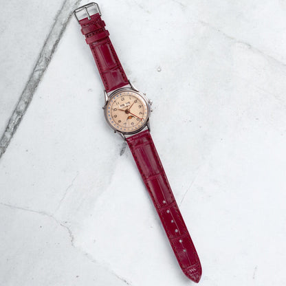 Red Crocodile Artisan Leather Strap