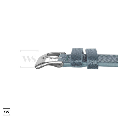 Baby Blue Epsom Pebbled Texture Leather Strap