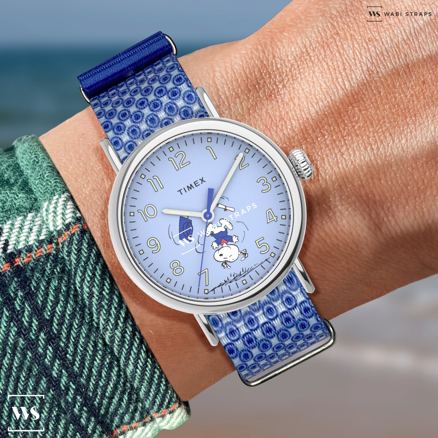 Blue Porcelain Graphic Strap