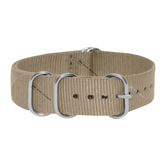 Beige Military 5-Ring Hardware NavSpec British Military Strap