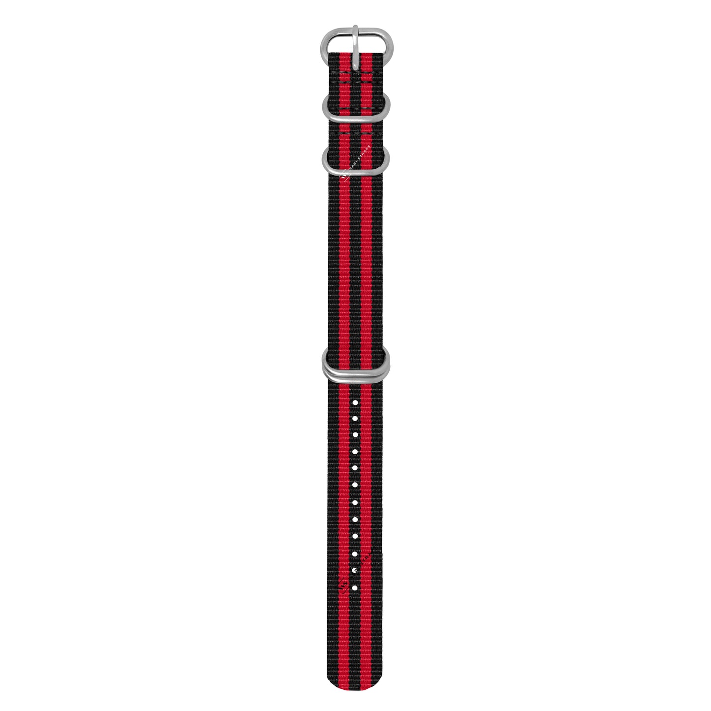 Black & Red Striped 5-Ring Hardware NavSpec British Military Strap