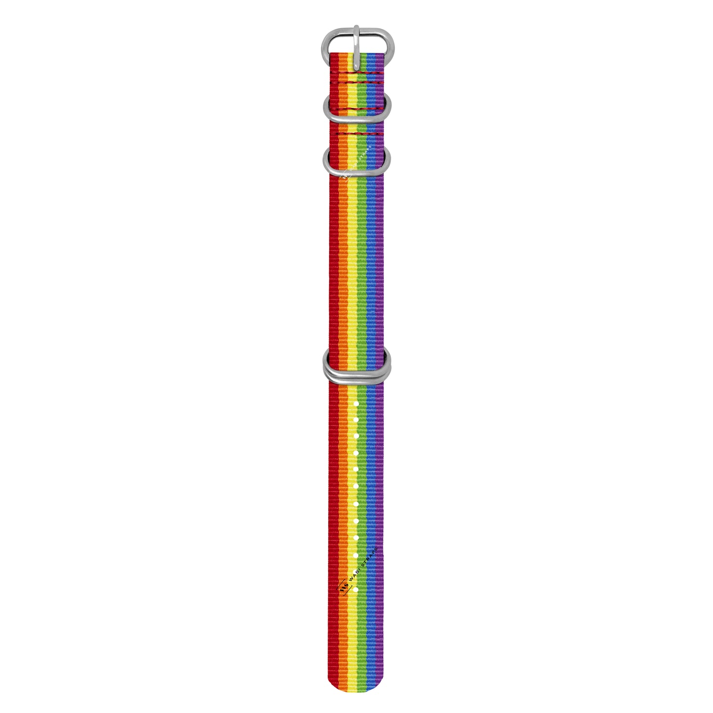 Rainbow Pride Striped 5-Ring Hardware NavSpec British Military Strap