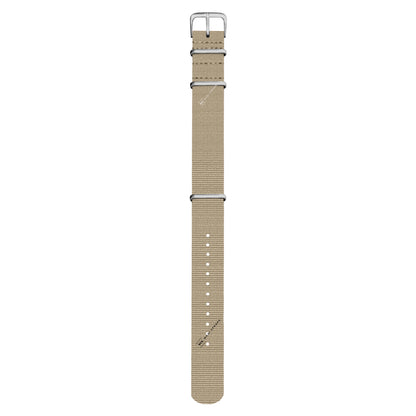 Beige Plain Basic British Military Watch Strap