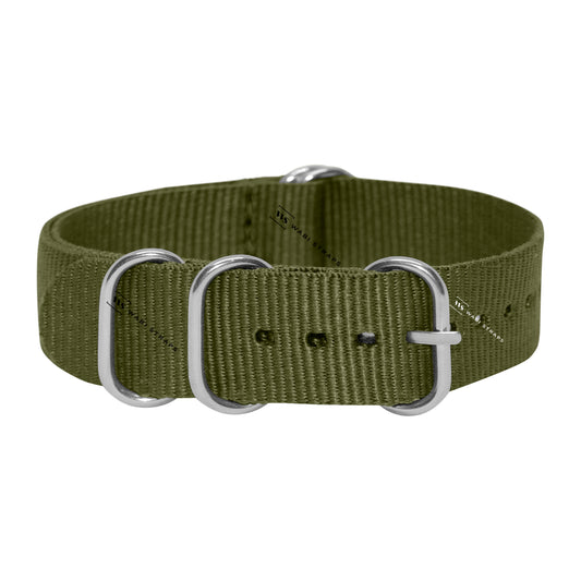 Army Green Military 5-Ring Hardware NavSpec British Military Strap