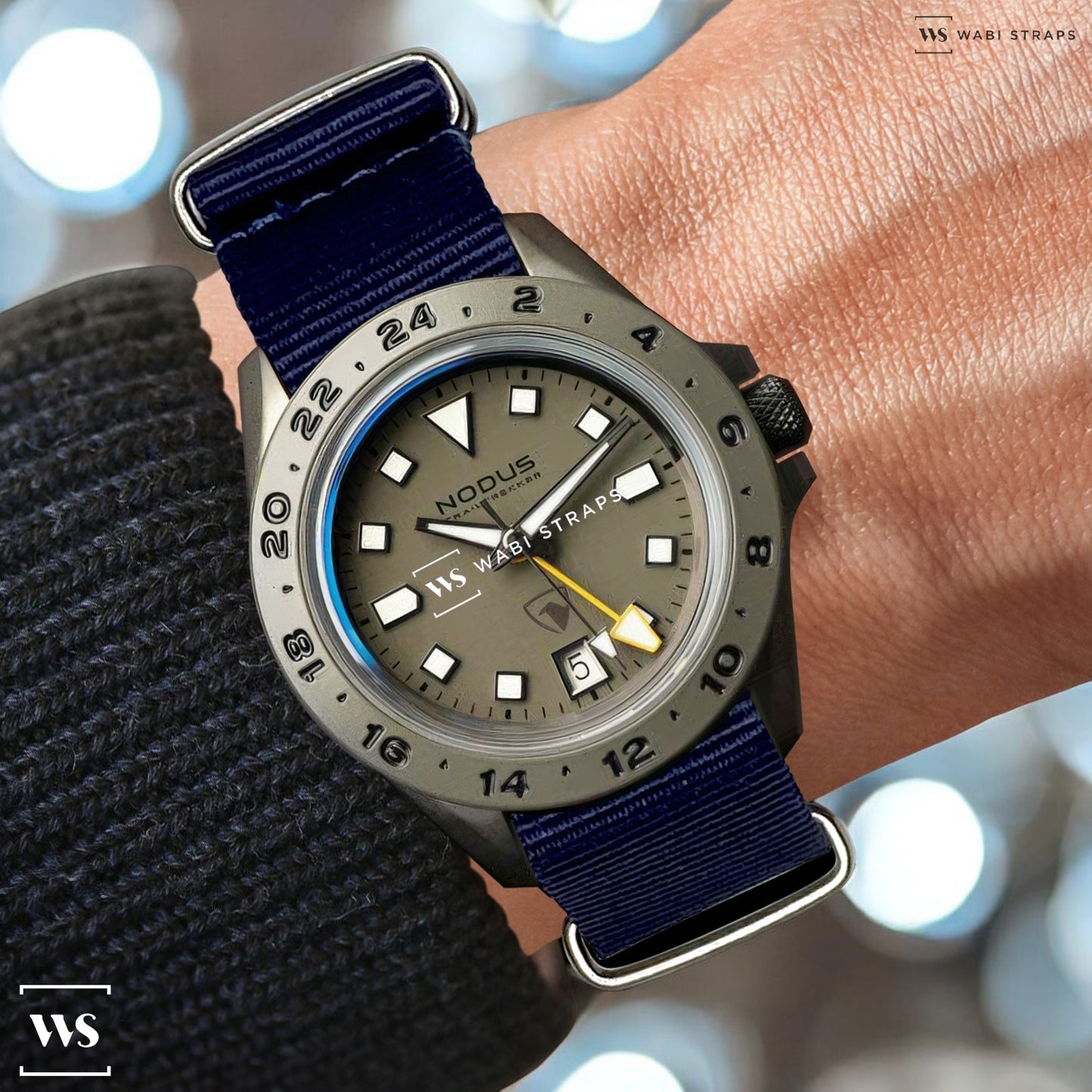 Dark Blue Plain Basic British Military Watch Strap