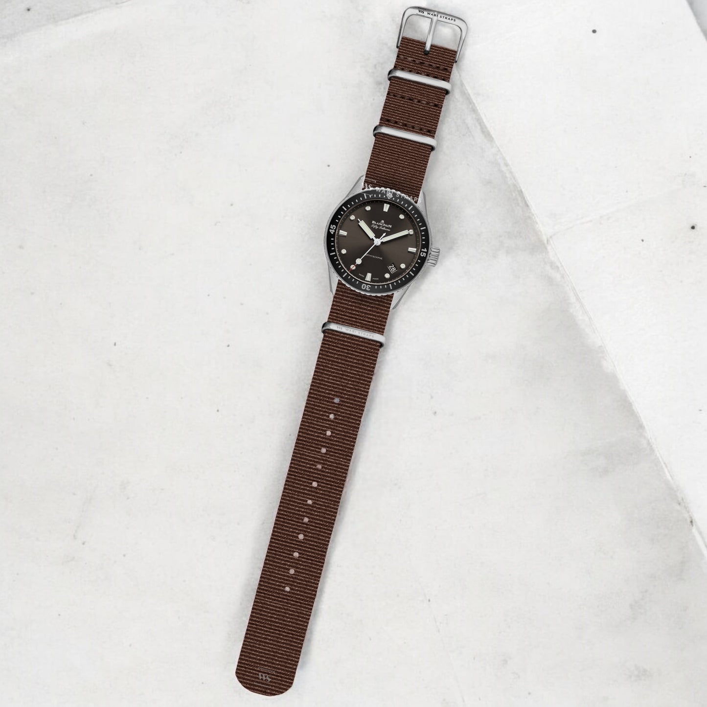 Brown Plain Basic British Military Watch Strap