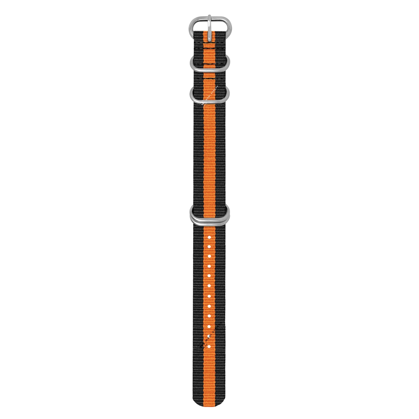Black & Orange Striped 5-Ring Hardware NavSpec British Military Strap