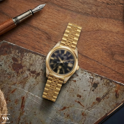 Gold Jubilee Metal Watch Bracelet on Cititzen The Citizen