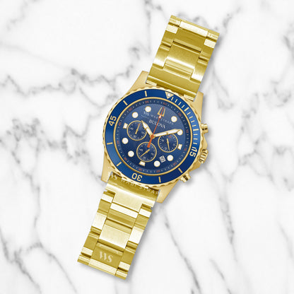 Gold Hexad Thick Oyster Metal Brick Bracelet