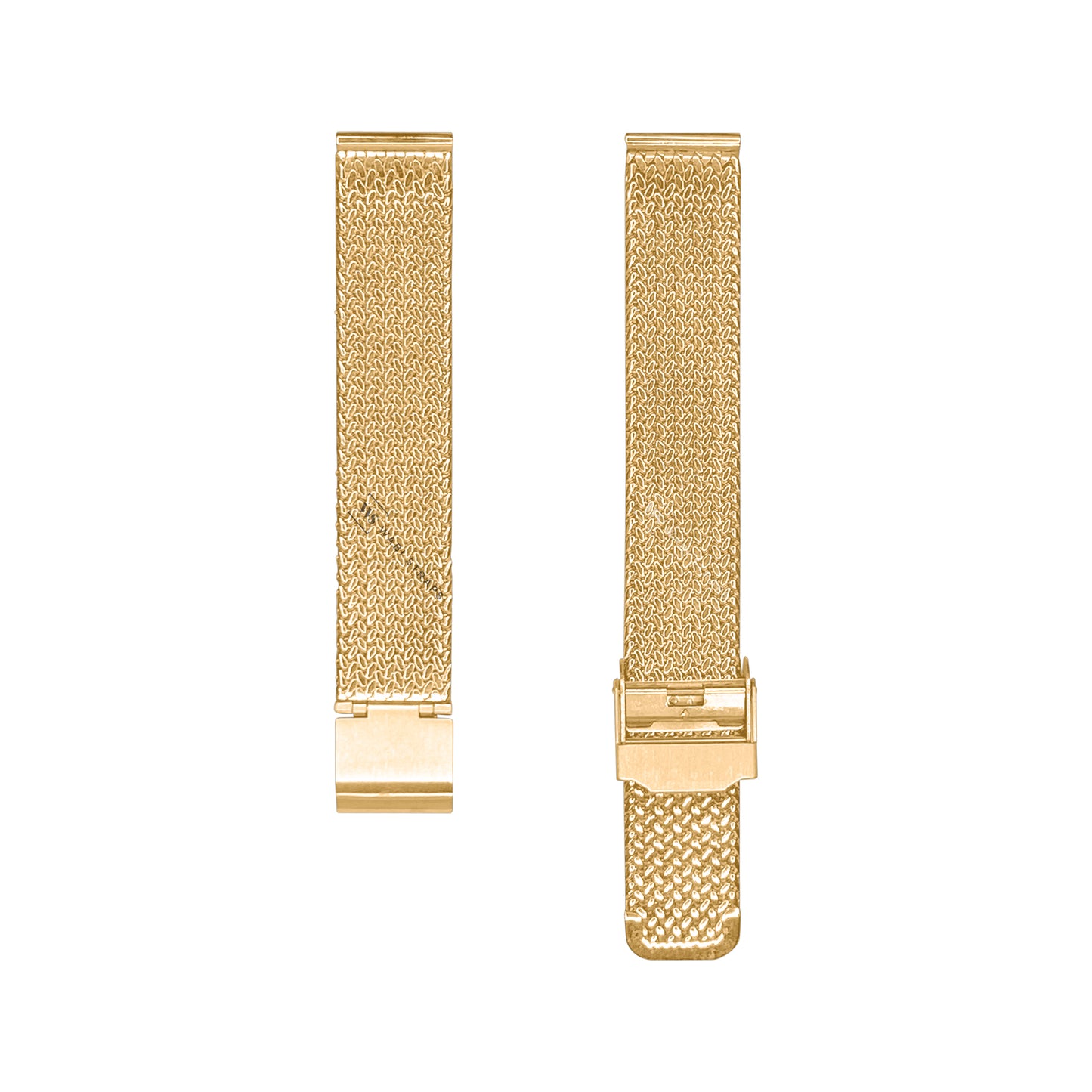 Gold Herringbone Mesh Weave Metal Bracelet