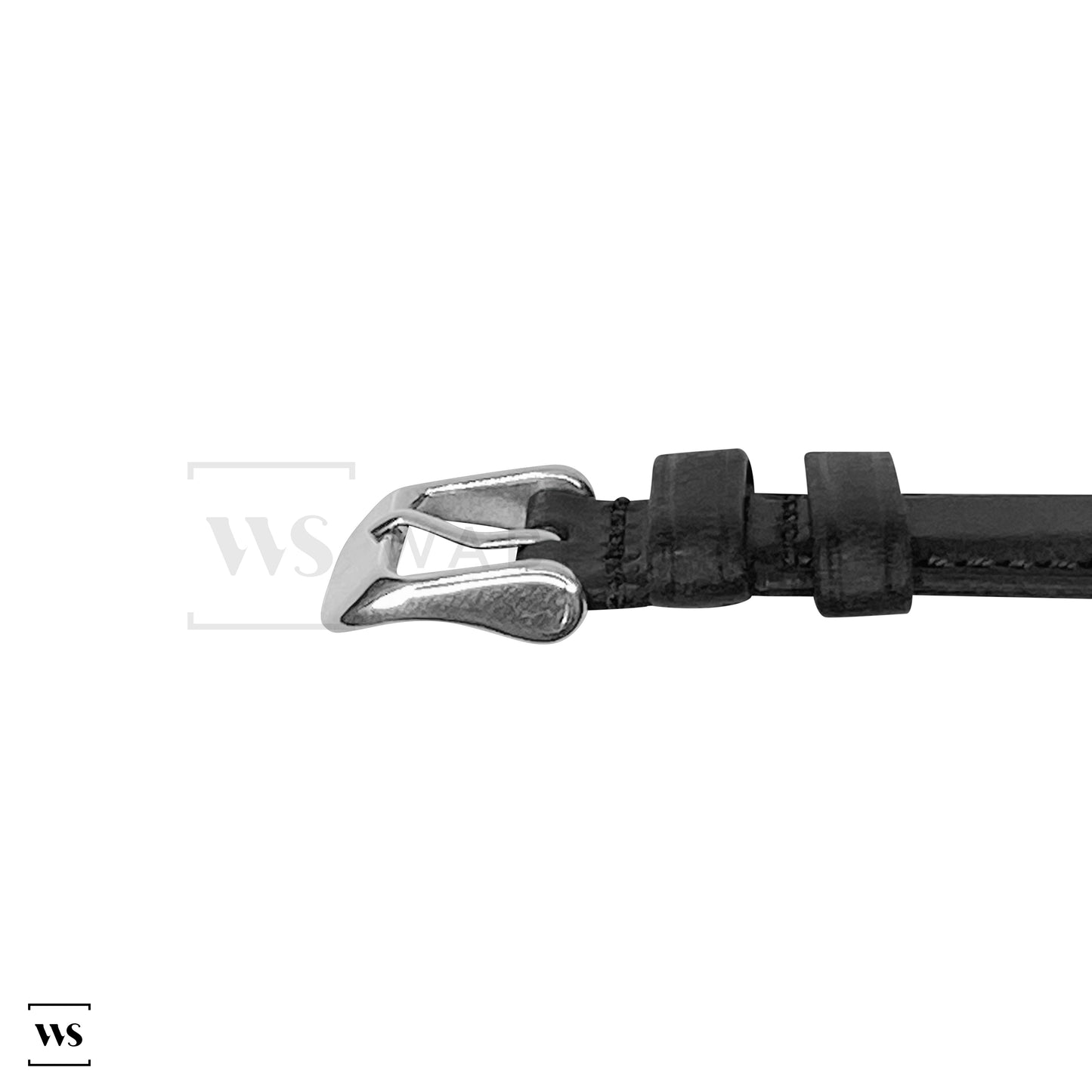 Black Vintage Italian Aged Leather Strap