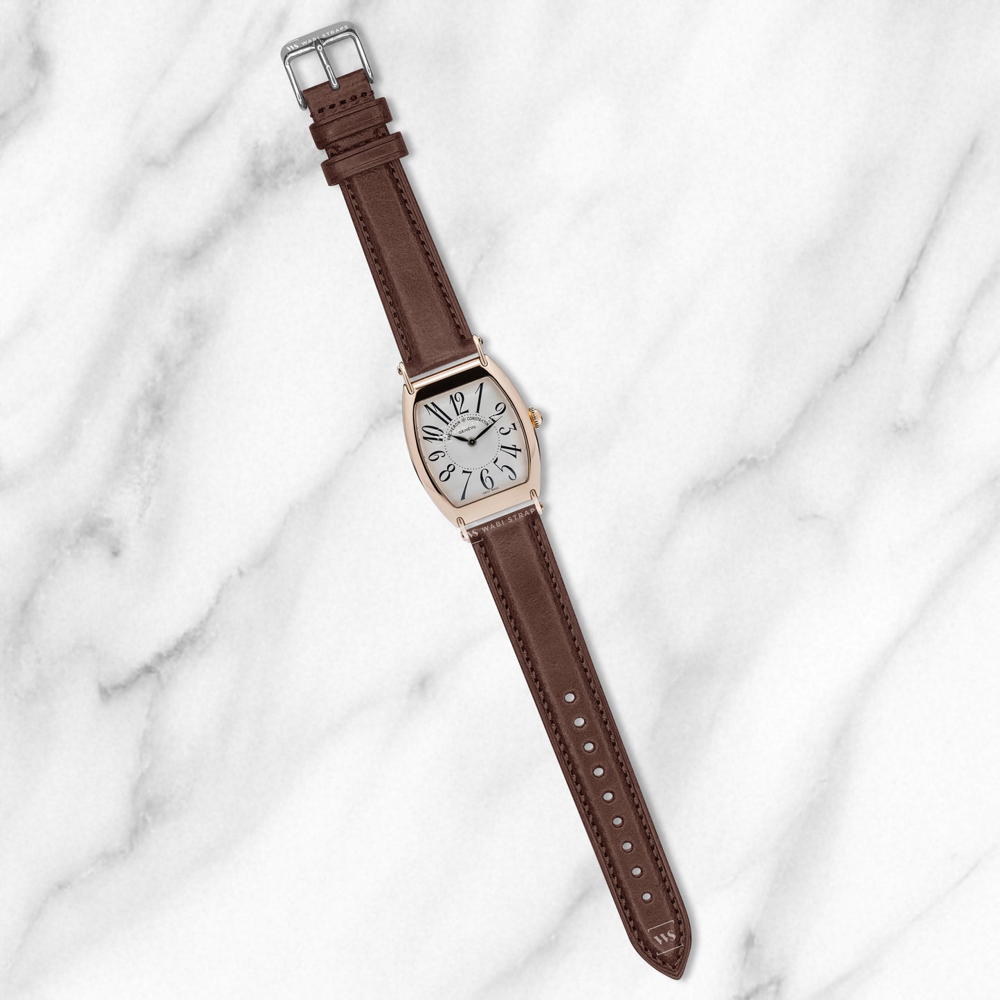 Brown Vintage Italian Aged Leather Strap
