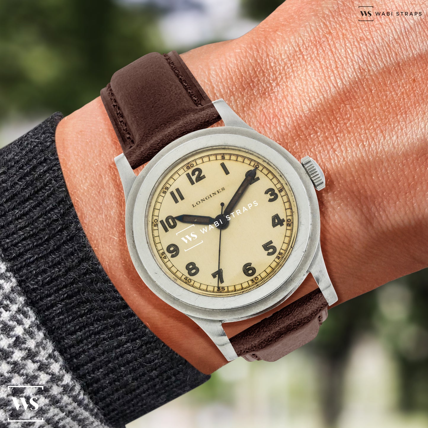 Brown Vintage Italian Aged Leather Strap