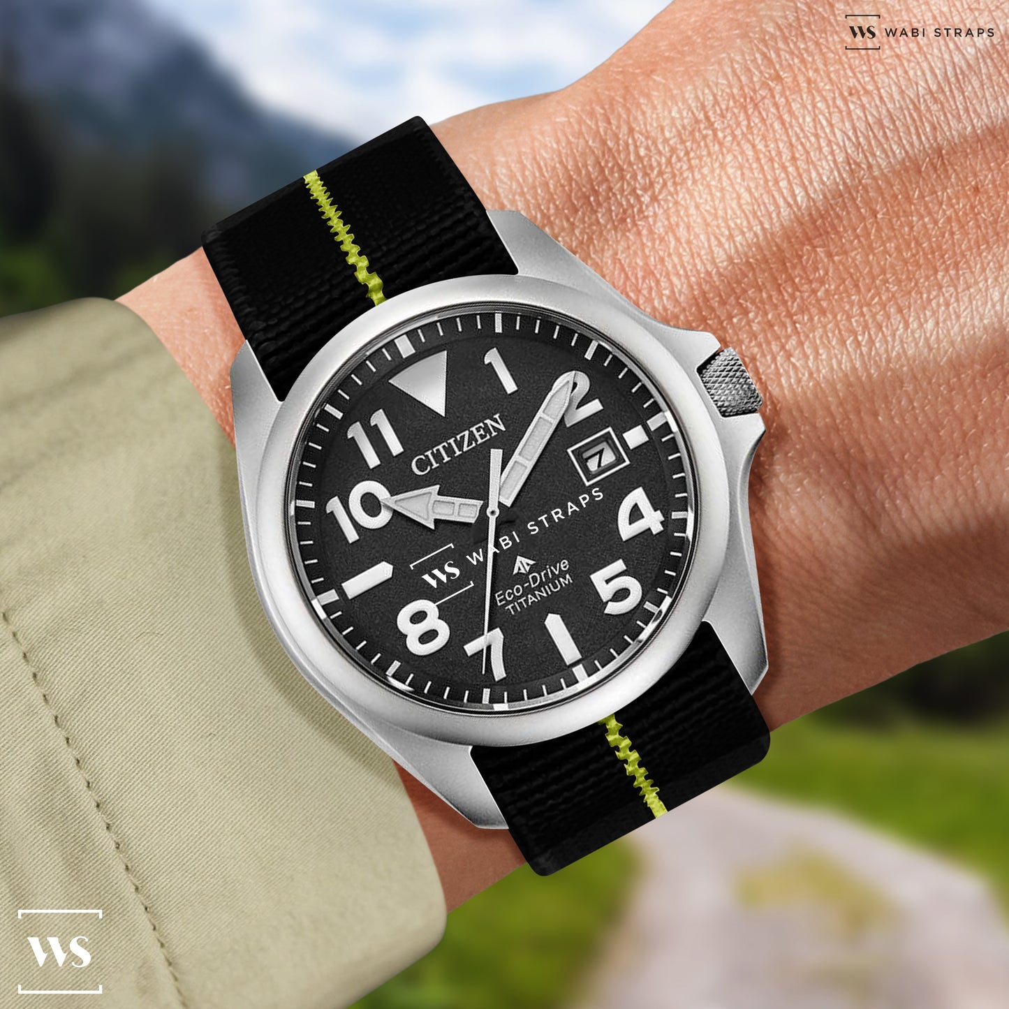 Black & Yellow Marine Nationale Paratrooper Strap