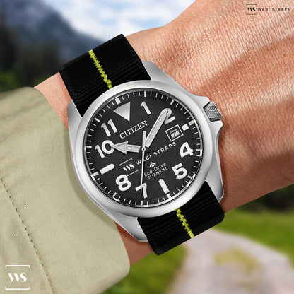 Black & Yellow Marine Nationale Paratrooper Strap