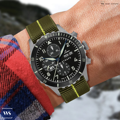 Green & Yellow Marine Nationale Paratrooper Strap