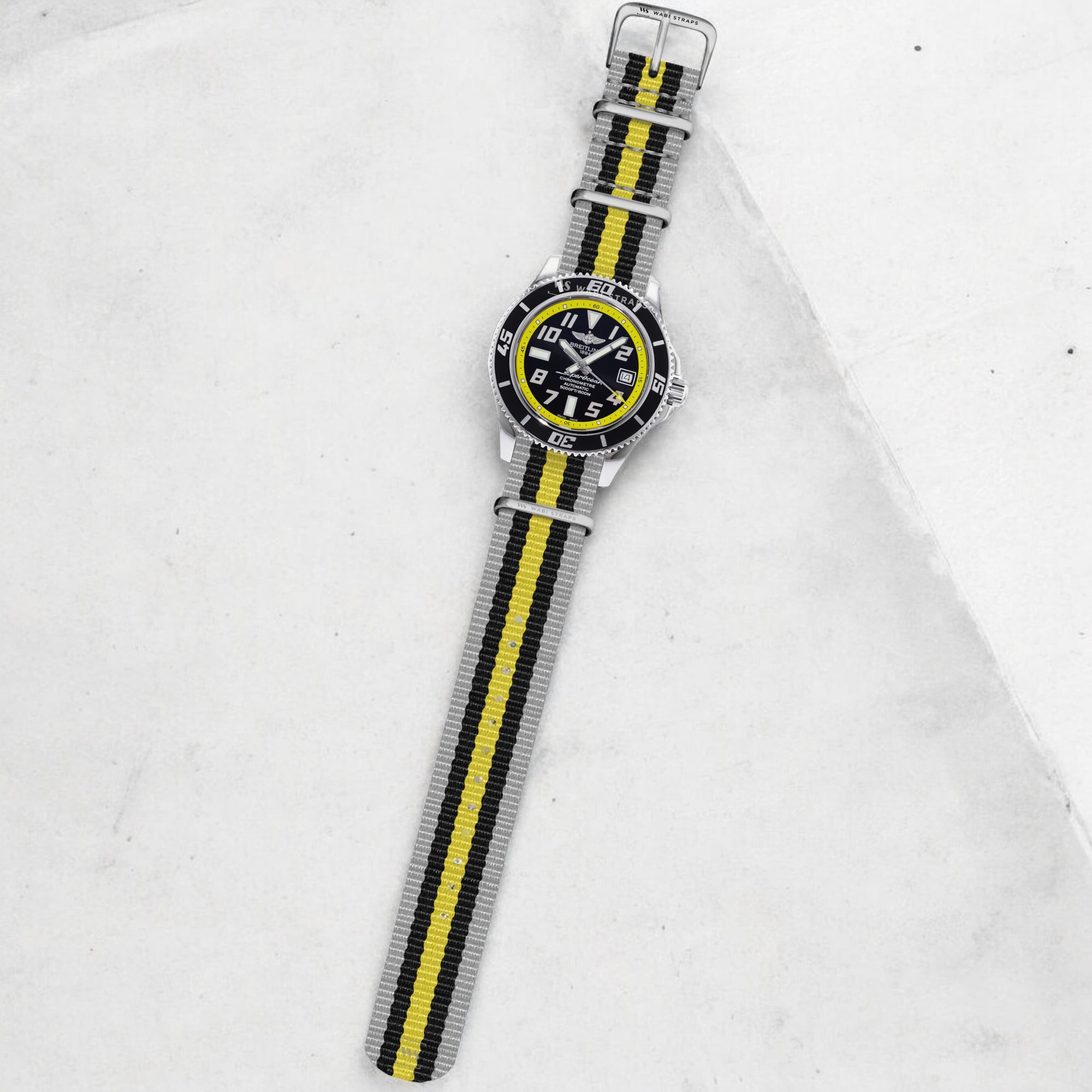 Nato strap black yellow deals