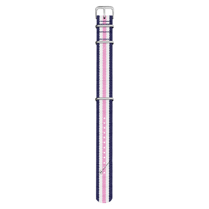 Navy Blue, White & Pink Original British Military Watch Strap
