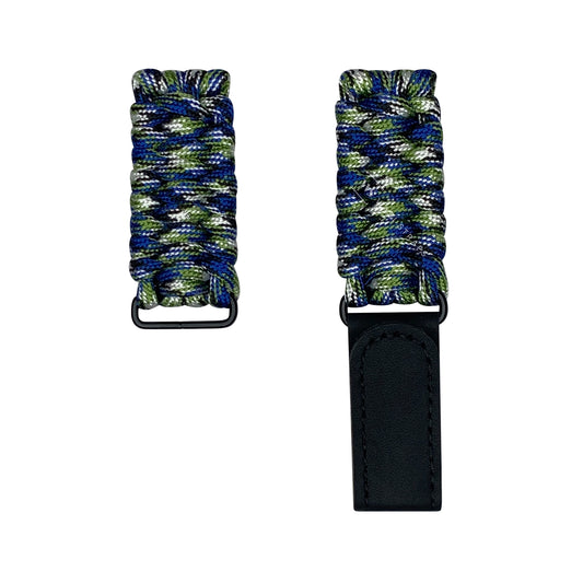 Multi Green Paracord Rope Velcro Watch Strap