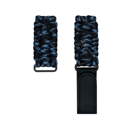 Multi Blue Paracord Rope Velcro Watch Strap