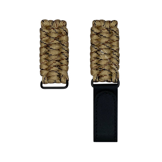 Multi Beige Paracord Rope Velcro Watch Strap