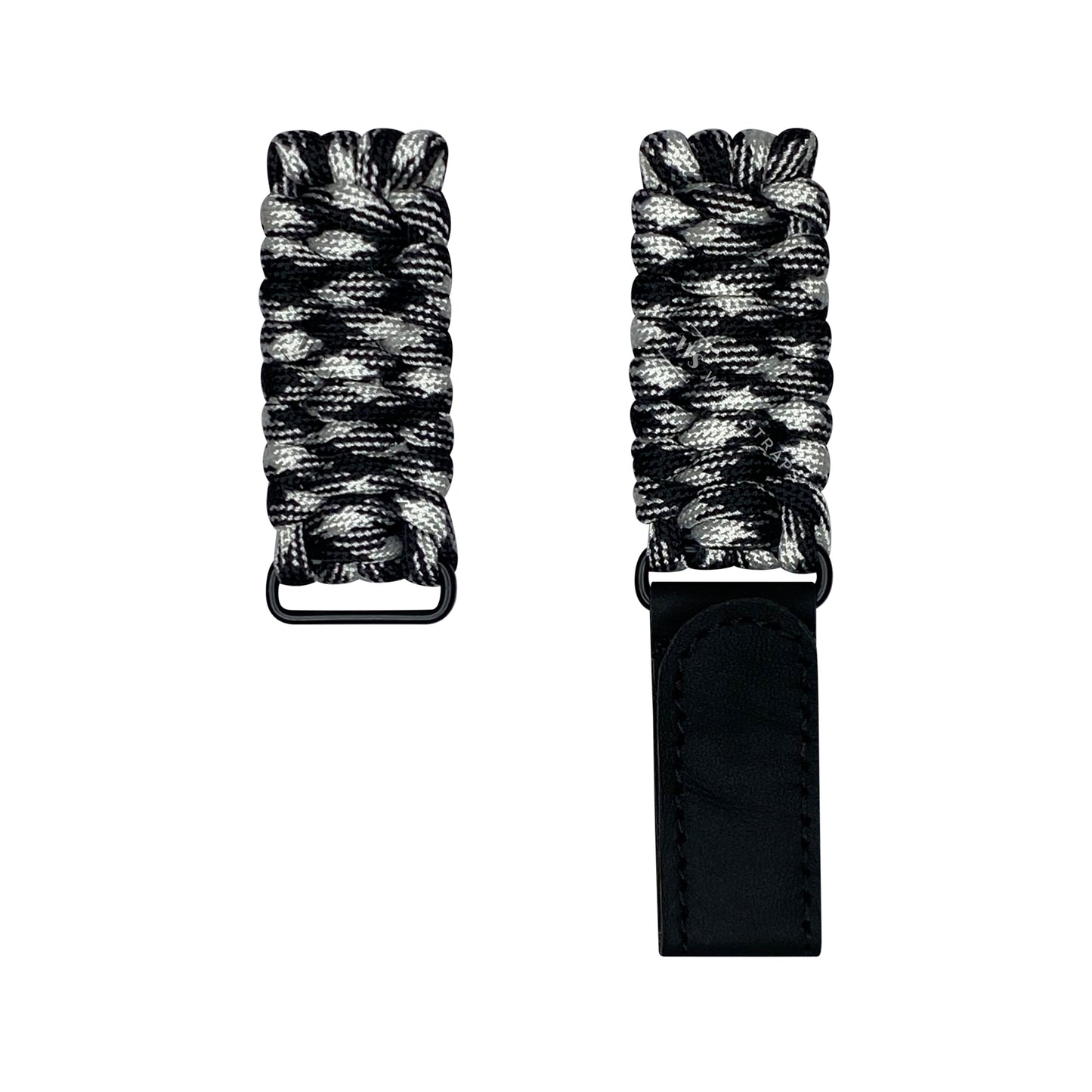 Multi Black Paracord Rope Velcro Watch Strap