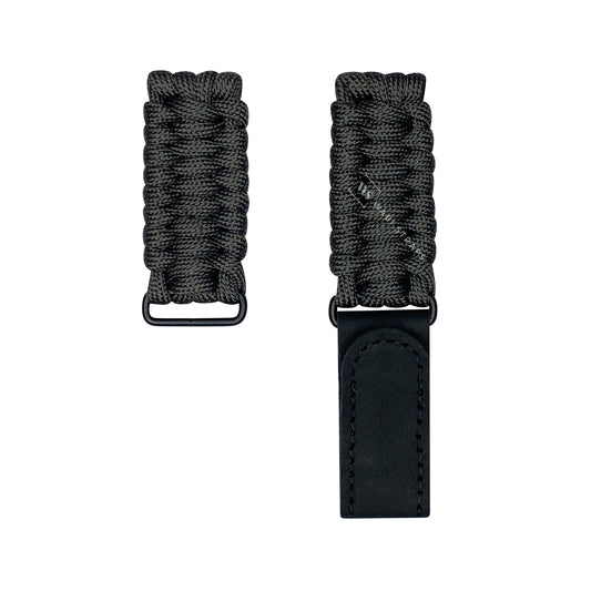 Black Paracord Rope Velcro Watch Strap